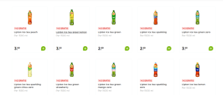 1+2 gratis op alle Lipton Ice Tea 1,5l flessen bij de Plus