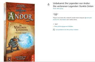 De Legenden van Andor - De Verloren Legenden Donkere Tijden voor €10,07 bij Amazon