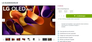 LG OLED83G45LW 83" TV voor €3.895 bij Plasmavisie