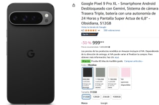 GOOGLE Pixel 9 Pro - 512 GB Zwart voor €999 bij Amazon