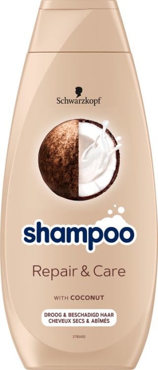 5 x 400 ml Schwarzkopf Repair & Care shampoo voor €7,40 bij Bol