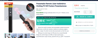 Puntero láser para presentaciones por 8.99€