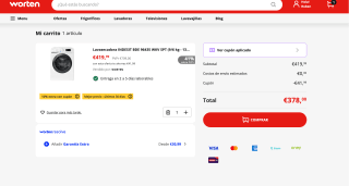 Lavasecadora INDESIT BDE 96435 WKV SPT 9/6 kg 1351 rpm Blanco por solo 378€