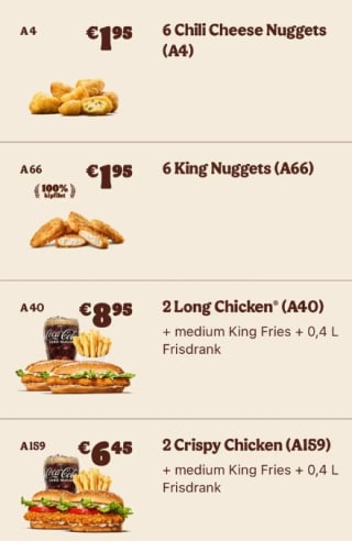 Nieuwe coupons Burger King