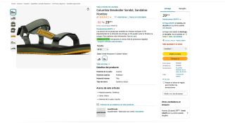 Sandalia Columbia Breaksider Hombre por 29,90€