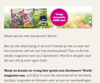Gratis proefnummer Gardeners’ World