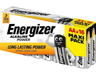 Energizer Alkaline Power, Pack de 16 pilas AA por 9,95€.