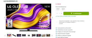 LG OLED evo G56LS 65" Zwart voor €2.495 bij Plasmavisie