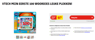 Vtech - Mijn eerste 100 woordjes voor €9,99 bij Kruidvat