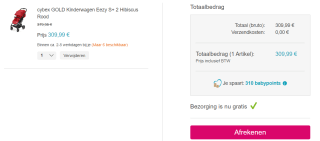 Cybex buggy EEZY S+ 2 - Hibiscus Red voor €285,19 dmv code bij Pinkorblue