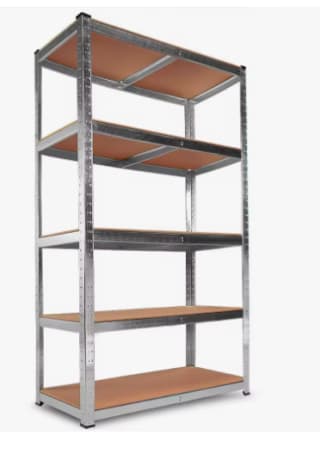 Estantería Metálica Galvanizada Nyana Home 875kg 5 Baldas por 19.99€ (Cuentas Nuevas 10€)