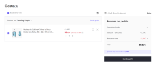 Maleta de Cabina Cállate la Boca Dolce vita Bolsa 39 x 22 x 57 cm + bolsa por 30,52€