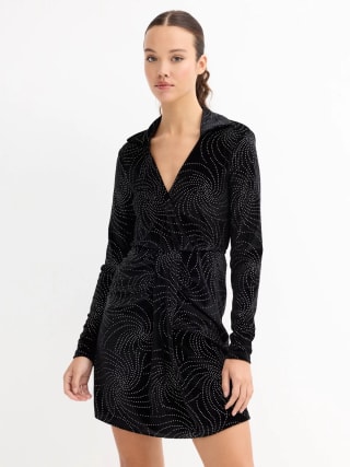 Vestido Mini Terciopelo y Strass por 9.99€