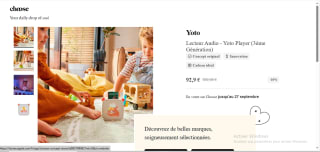 Lecteur audio pour enfants Yoto Player à 92,9 €