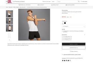 Camiseta Boomerang running de tirantes Hombre a solo 2,79€