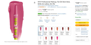 NYX Fat Oil Slick Stick Brillo de Labios $159 | Descuento Amazon