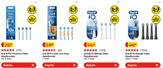 2 + 3 gratis op Oral-B opzetborstels bij Kruidvat