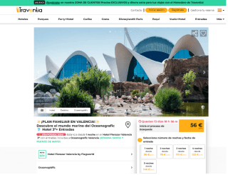 Hotel 3* con entradas al Oceanogràfic València desde 56€
