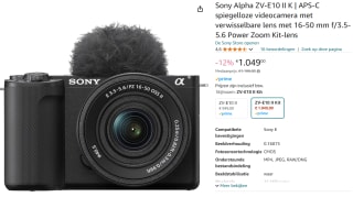 Sony ZV-E10M2 + 16-50mm powerzoom voor €1.049 bij Amazon