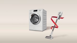 Gratis Duoflex steelstofzuiger bij aankoop van een Miele wasmachine
