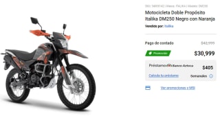 Motocicleta Doble Propósito Italika DM250 por $30,999