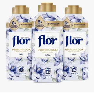 Flor Perfumador Rosa ó Azul para la Ropa Intensificador 36 Lavados: TOTAL 108 Lavados por 10,99€