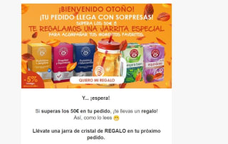 Regalo jarra de cristal pir compras +50€