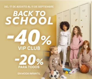 Descuento de -20% o -40% si eres VIP en Prenatal moda infantil