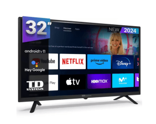 TD Systems Smart TV 32" HD Google Official Assistant con control por voz por solo 97,90€