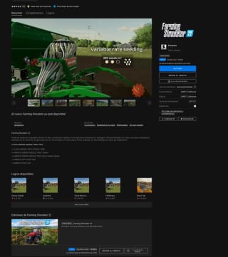 Juego Farming Simulator 22 Gratis con Epic Games