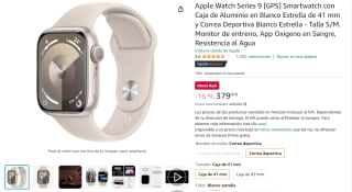 Apple Watch Series 9 (GPS) smartwatch met S/M sportbandje voor €379 bij Amazon Spanje