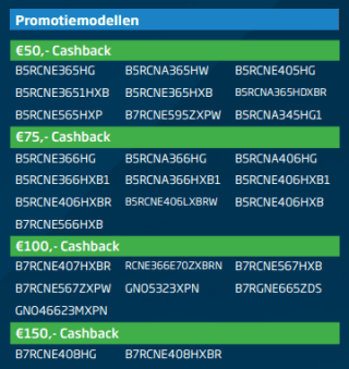 Tot €150 cashback op geselecteerde Beko koelkasten