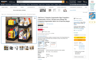 2 Organizadores bajo fregadero 2 niveles por 9,99€