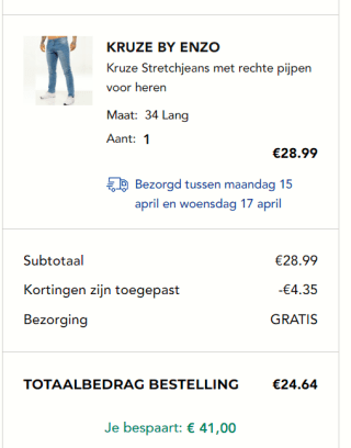 DEF Rislev Slim Fit Jeans voor €24,64 dmv code bij Secret Sales