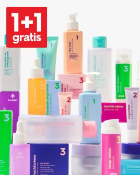 1+1 gratis op alle gezichtsverzorging bij HEMA