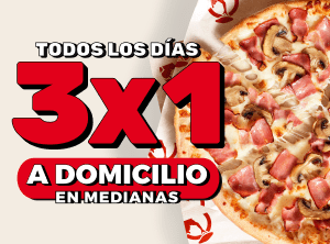 3x1 en tu pedido en Telepizza a domicilio