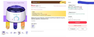 Máquina de cera para depilación por 9,02€
