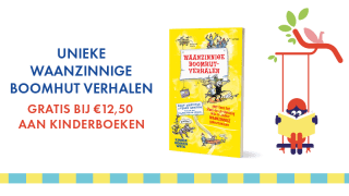 Gratis boek 'Waanzinnige boomhutverhalen' bij aankoop van minimaal €12,50 aan kinderboeken tijdens de Kinderboekenweek