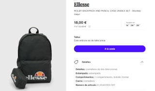 Mochila + Estuche Ellesse Rolby por 18€