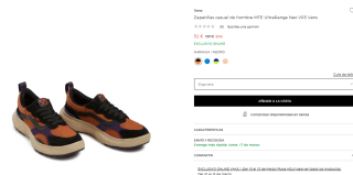 60% descuento en ropa y calzado Vans precios muy buenos