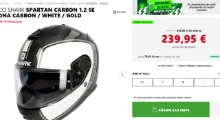 Casco shark spartan carbon 1.2 blanco por 239.95€