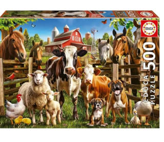 Marca Educa Los traviesos del puzzle de la granja de 500 piezas por 6,99€