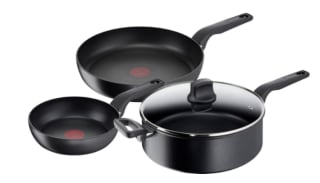 Set van 3 Tefal Hard Titanium Pro koekenpannen voor €99 bij Coolblue