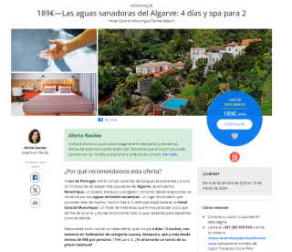 Algarve: 4 días y spa para 2 desde 189€