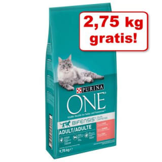 Purina ONE 9.75 kg (7 kg +2.75 kg gratis!) in diverse smaken vanaf €29,43 bij Zooplus