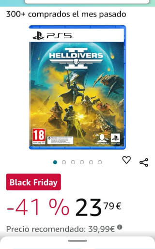 Helldivers II PlayStation 5 por 23,79€.