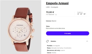 Reloj Emporio Armani LUIGI por 57€