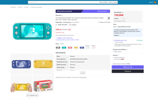 Nintendo Switch Lite por tan solo 133,84€