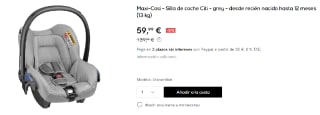 Maxi-Cosi - Silla de coche Citi por 59.99€