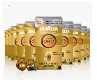 Pack 10 x 10 capsulas de Lavazza Qualitá Oro por 15.4€